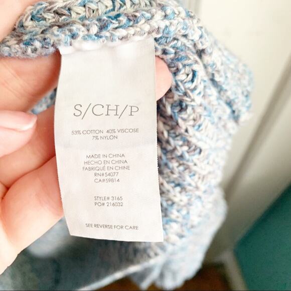 CAbi Love Carol Napa Knit Blue Cardigan Sweater Duster Size Small S #3165 - Picture 9 of 15